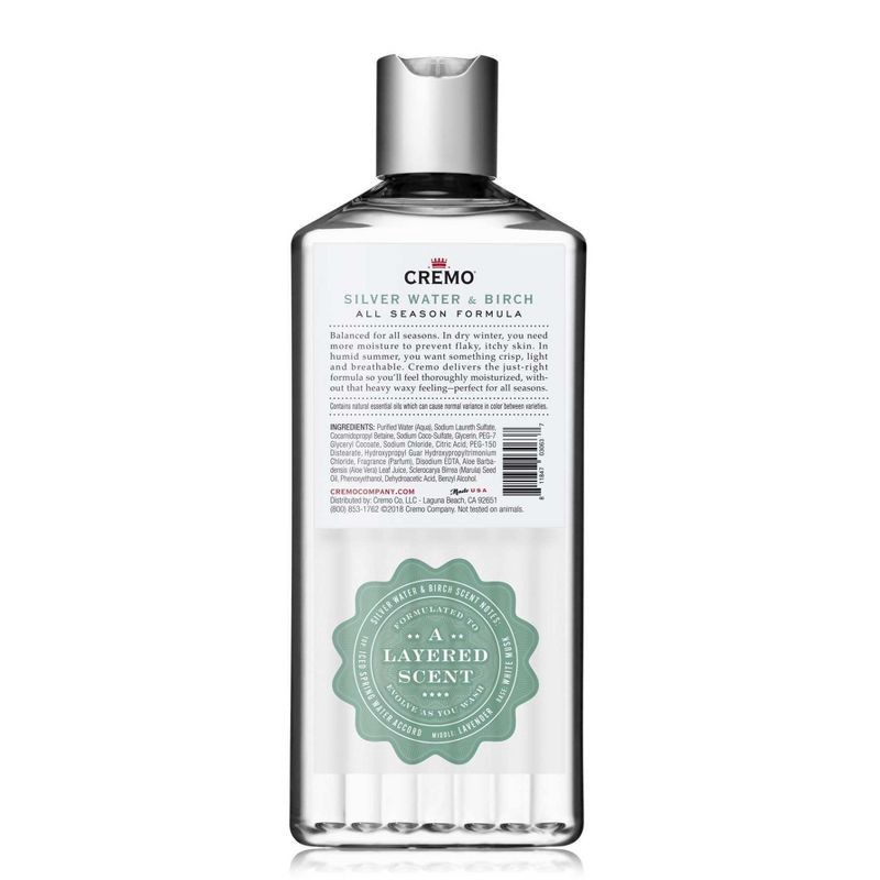 slide 7 of 8, Cremo Body Wash Silver Water & Birch - 16 fl oz, 16 fl oz