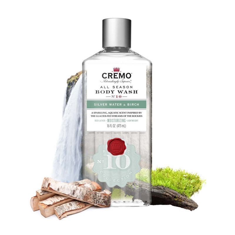 slide 4 of 8, Cremo Body Wash Silver Water & Birch - 16 fl oz, 16 fl oz