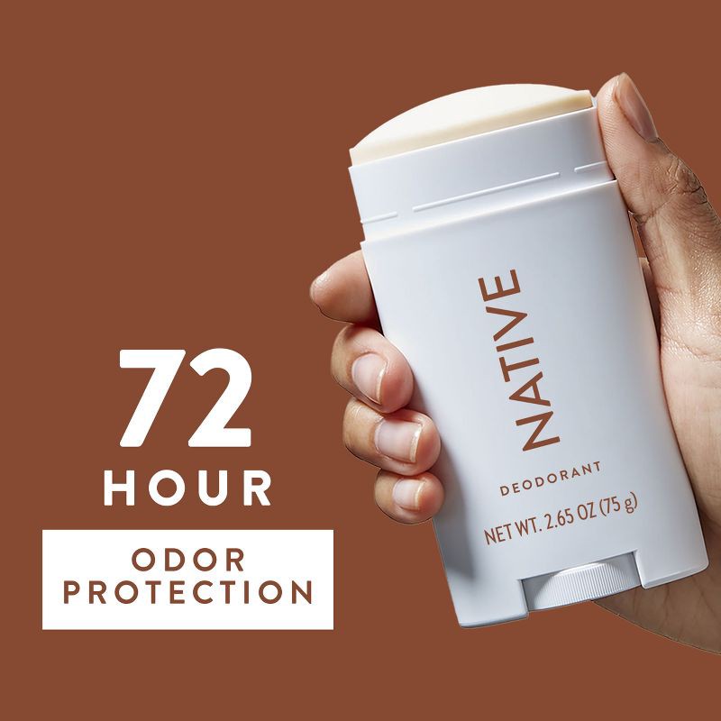slide 4 of 9, Native Solid Deodorant for Women & Men - Coconut & Vanilla - Aluminum-Free 2.65oz, 2.65 oz