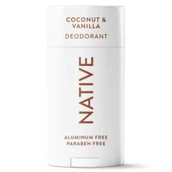 Native Solid Deodorant for Women & Men - Coconut & Vanilla - Aluminum-Free 2.65oz