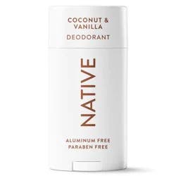 Native Solid Deodorant for Women & Men - Coconut & Vanilla - Aluminum-Free 2.65oz