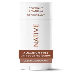 Native Solid Deodorant for Women & Men - Coconut & Vanilla - Aluminum-Free 2.65oz: Underarm Use, Normal Skin