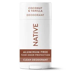 Native Solid Deodorant for Women & Men - Coconut & Vanilla - Aluminum-Free 2.65oz: Underarm Use, Normal Skin