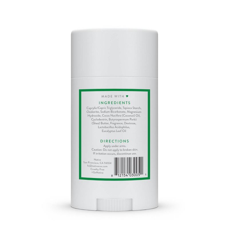 slide 2 of 8, Native Deodorant - Eucalyptus & Mint - Aluminum Free - 2.65 oz, 2.65 oz