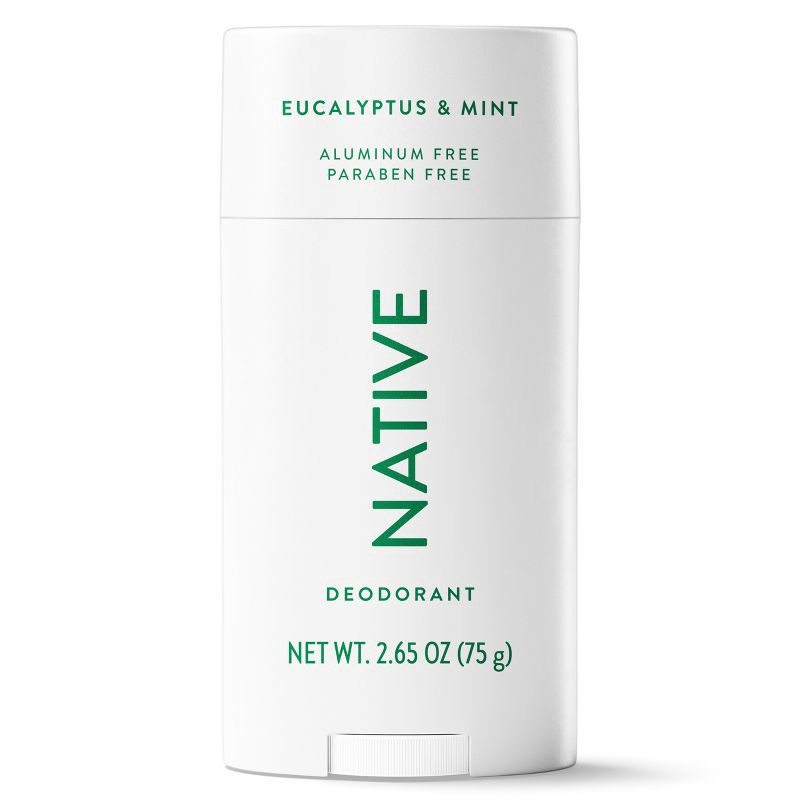 slide 9 of 10, Native Solid Deodorant for Women & Men - Eucalyptus & Mint - Aluminum-Free 2.65oz, 2.65 oz