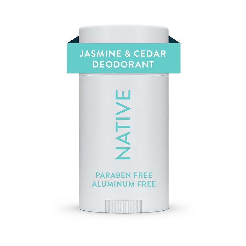 slide 10 of 10, Native Solid Deodorant for Women & Men - Jasmine & Cedar - Aluminum-Free 2.65oz, 2.65 oz