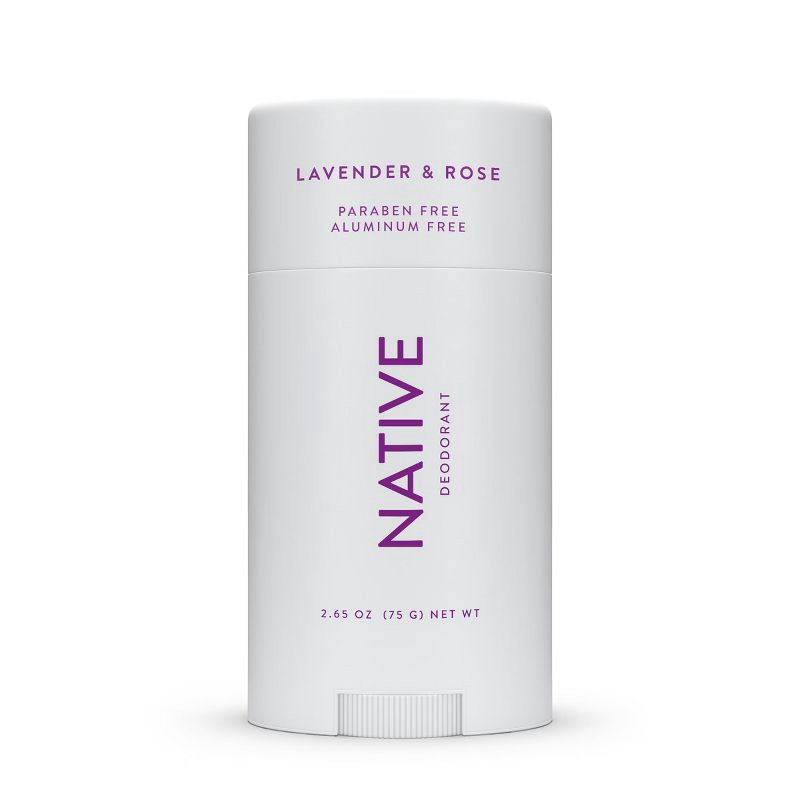 slide 1 of 10, Native Solid Deodorant for Women & Men - Lavender & Rose - Aluminum-Free 2.65oz, 2.65 oz