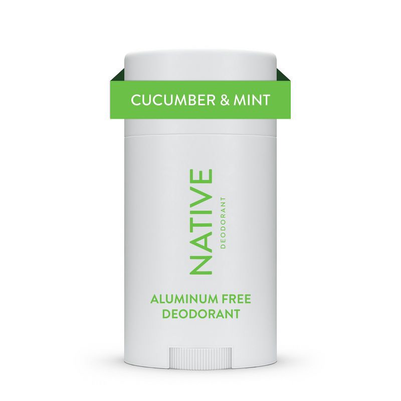 slide 10 of 10, Native Solid Deodorant for Women & Men - Cucumber & Mint - Aluminum-Free 2.65oz, 2.65 oz