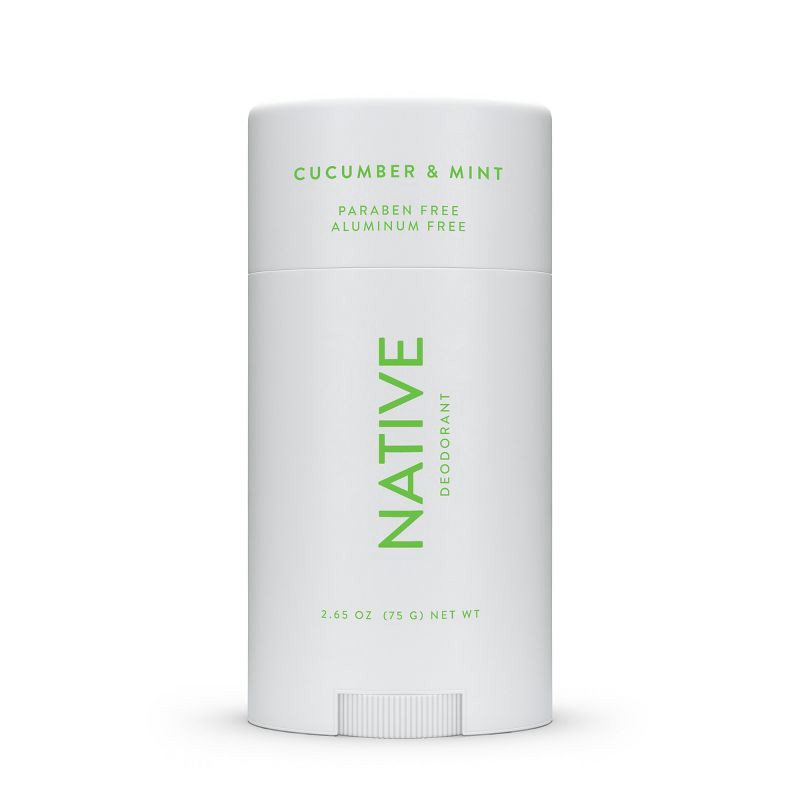 slide 1 of 10, Native Solid Deodorant for Women & Men - Cucumber & Mint - Aluminum-Free 2.65oz, 2.65 oz