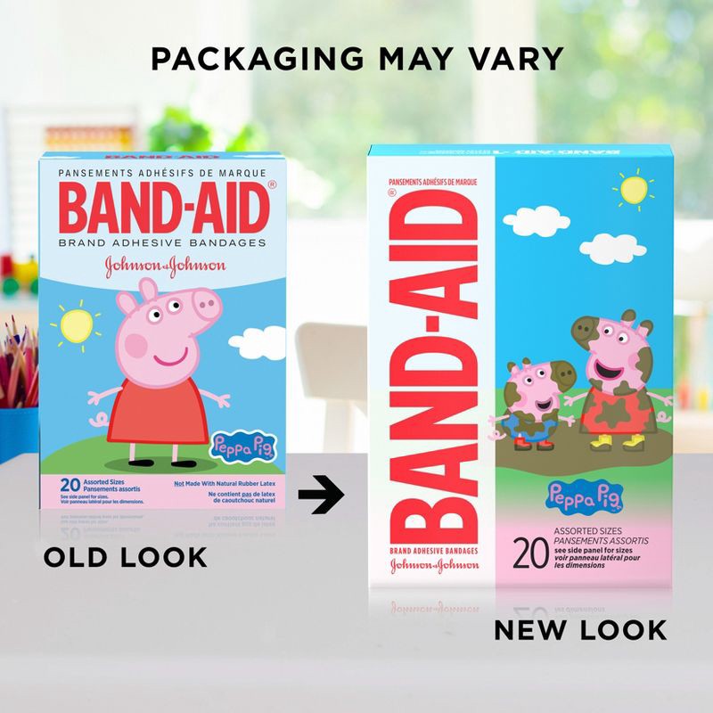 slide 6 of 8, Band-Aid Adhesive Peppa Pig Bandages - 20ct, 20 ct