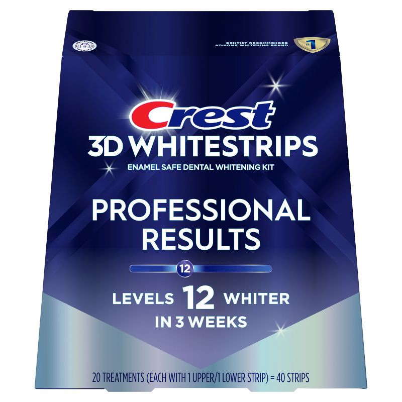 slide 2 of 10, Crest 3D Whitestrips Professional White Teeth Whitening Kit - 20 Treatments, 1 ct