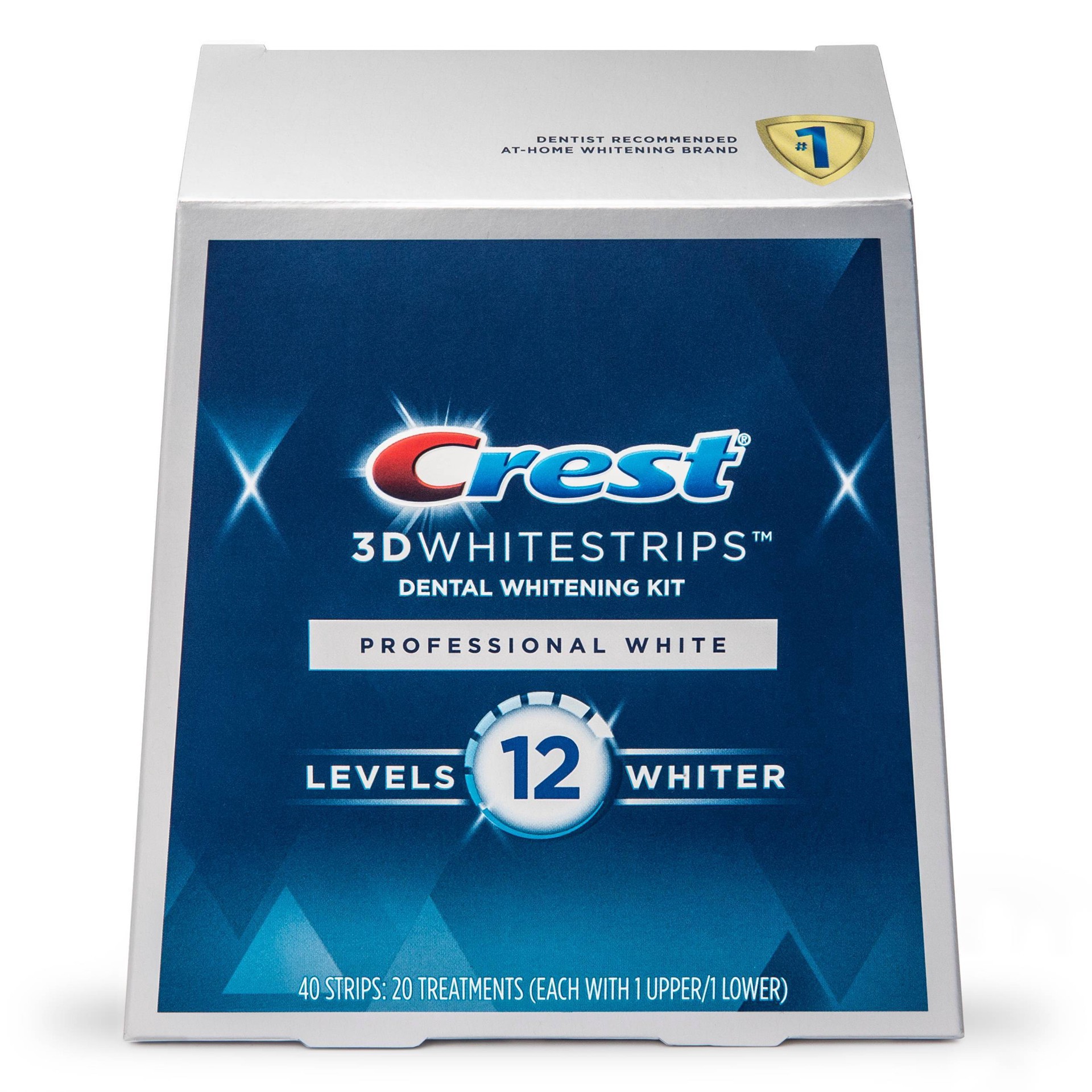 slide 1 of 5, Crest 3D Whitestrips Professional White Teeth Whitening Kit Enamel Safe - 20ct, 20 ct