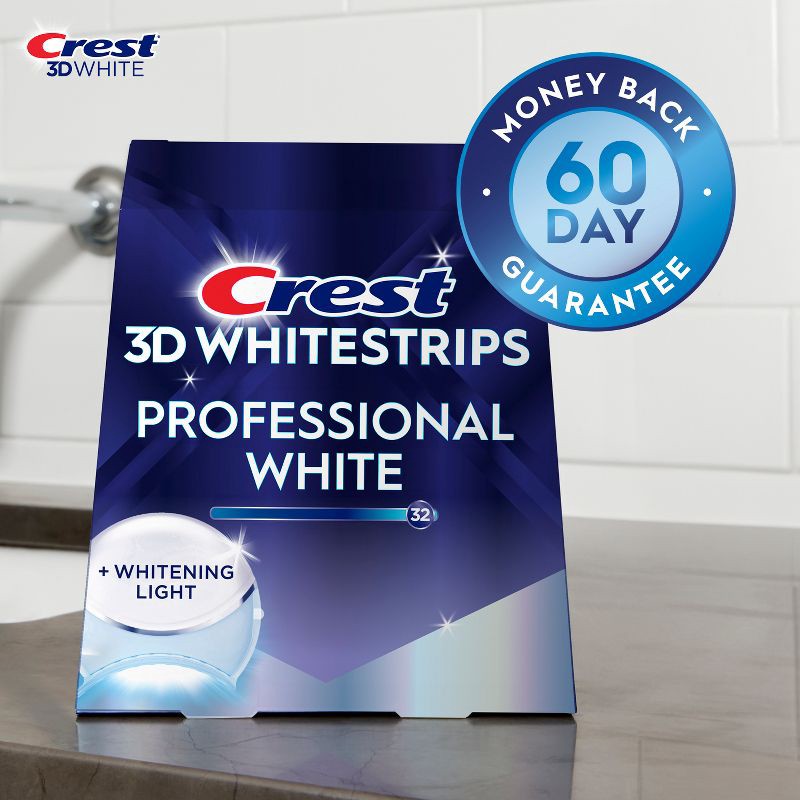 slide 4 of 10, Crest 3D Whitestrips Professional White with Light Teeth Whitening Kit - 19 Treatments, 1 ct