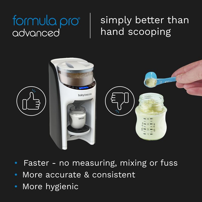 slide 6 of 9, Baby Brezza Formula Pro Advanced Formula Dispenser - White, 1 ct