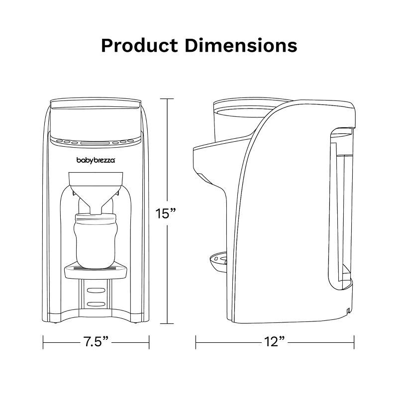 slide 10 of 10, Baby Brezza Formula Pro Advanced Formula Dispenser - White, 1 ct