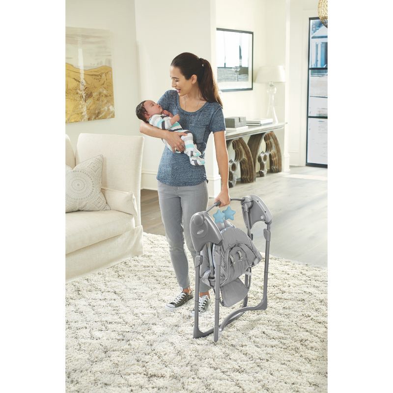 slide 6 of 6, Graco Slim Spaces Compact Baby Swing - Humphry, 1 ct