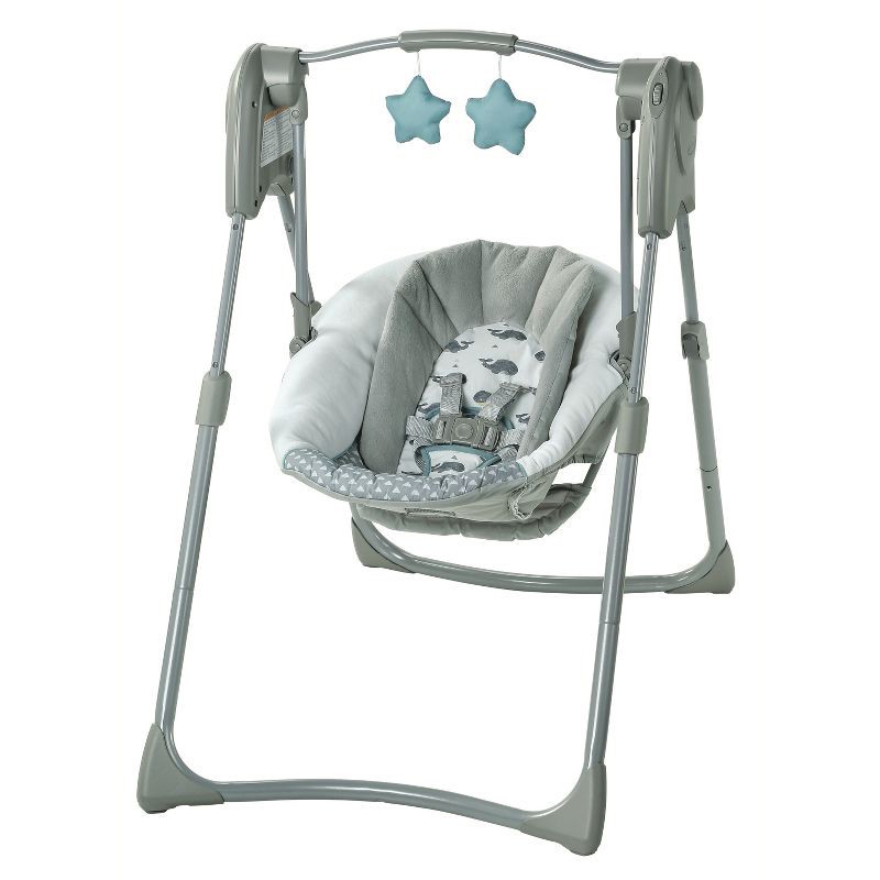 slide 1 of 6, Graco Slim Spaces Compact Baby Swing - Humphry, 1 ct