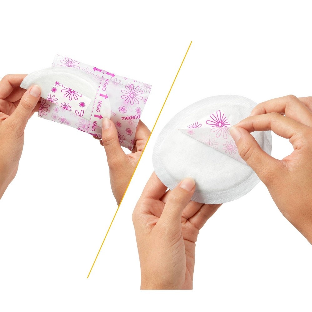 slide 3 of 3, Medela Safe & Dry Thin Disposable Nursing Pads, 60 ct