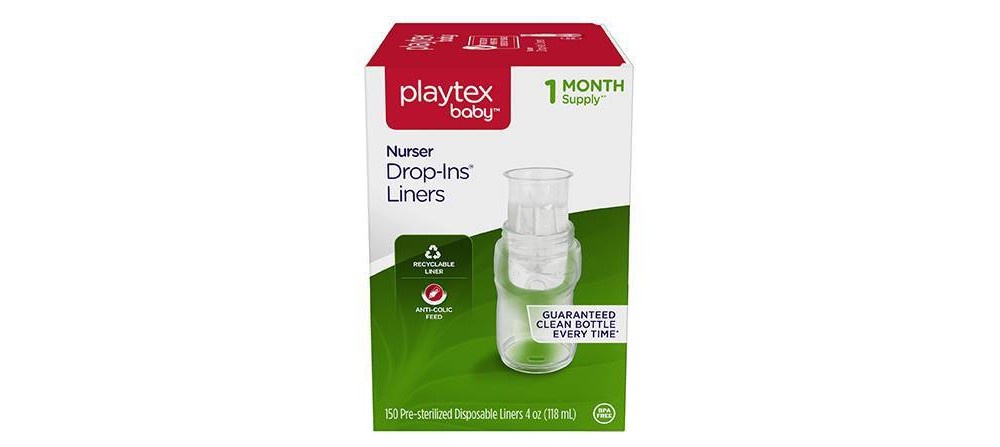 slide 3 of 4, Playtex Nurser Drop-Ins Liners, 4 oz, 150 ct