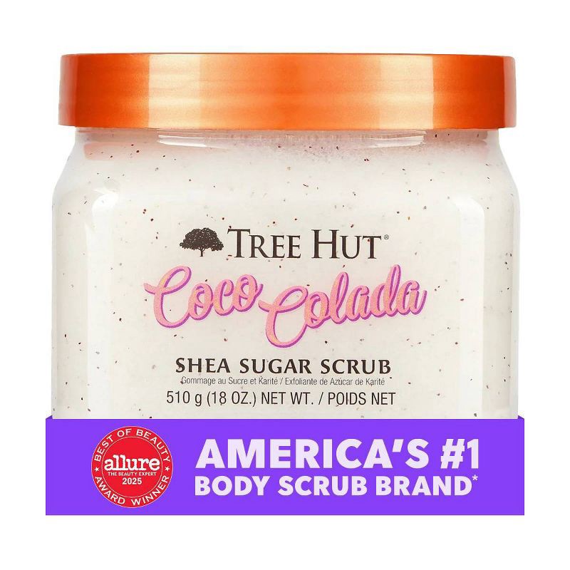slide 7 of 7, Tree Hut Coco Colada Shea Sugar Coconut Body Scrub - 18oz, 18 oz