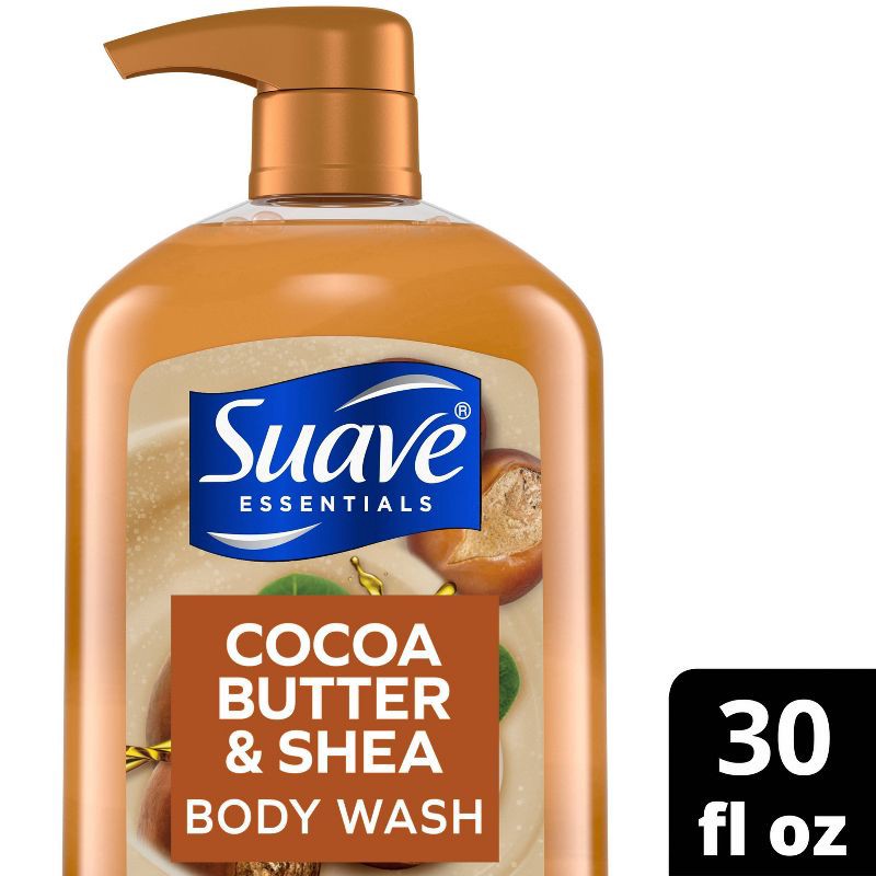 slide 1 of 1, Suave Cocoa Butter & Shea Creamy Body Wash Pump - 30 fl oz, 32 fl oz