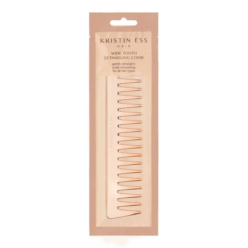 slide 2 of 5, Kristin Ess Wide Tooth Detangling Hair Comb - Gently Detangles Hair + Scalp Stimulating, 1 ct