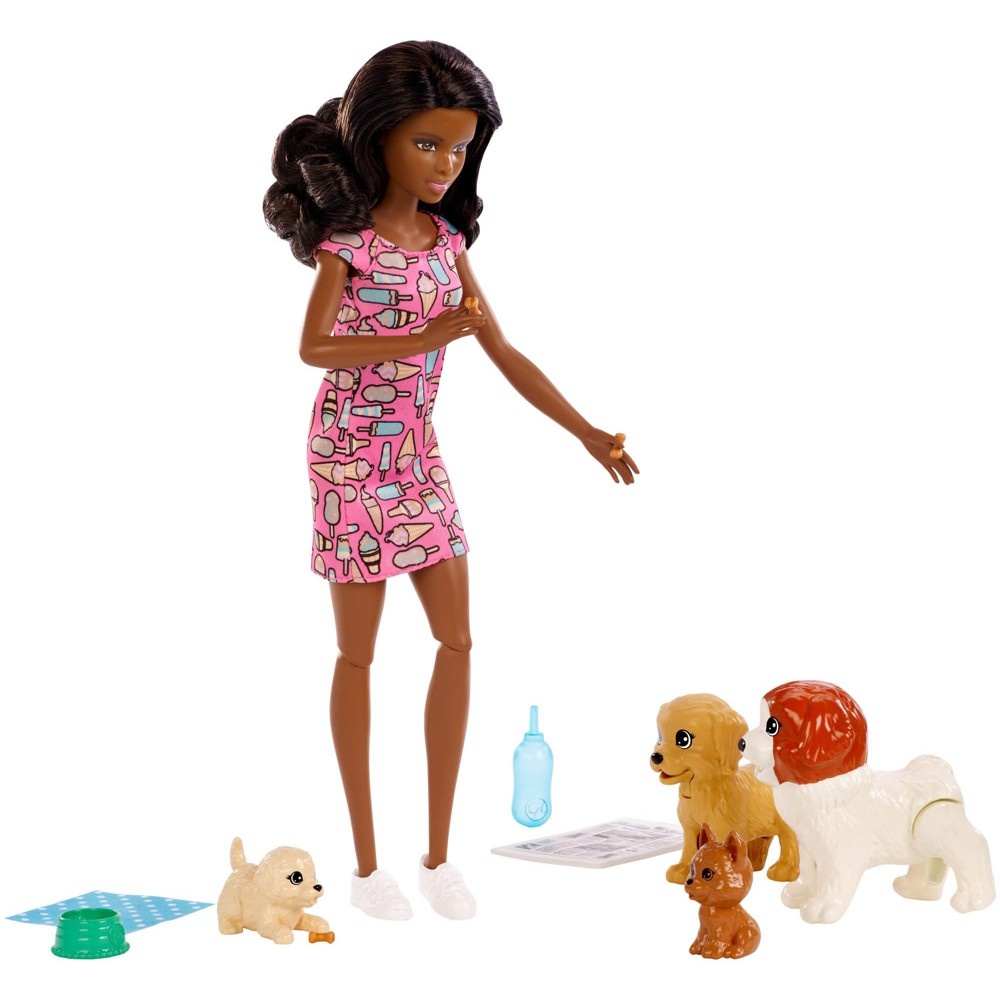 slide 4 of 12, Barbie Doggy Daycare Nikki Doll & Pets, 1 ct