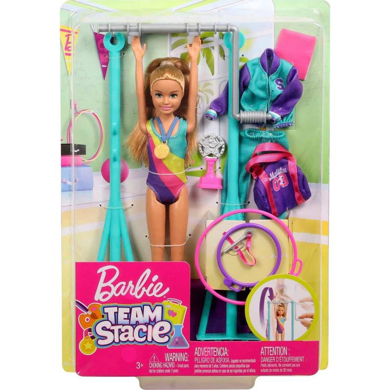 slide 6 of 6, Barbie Team Stacie Doll Gymnastics Playset with Accessories, 1 ct