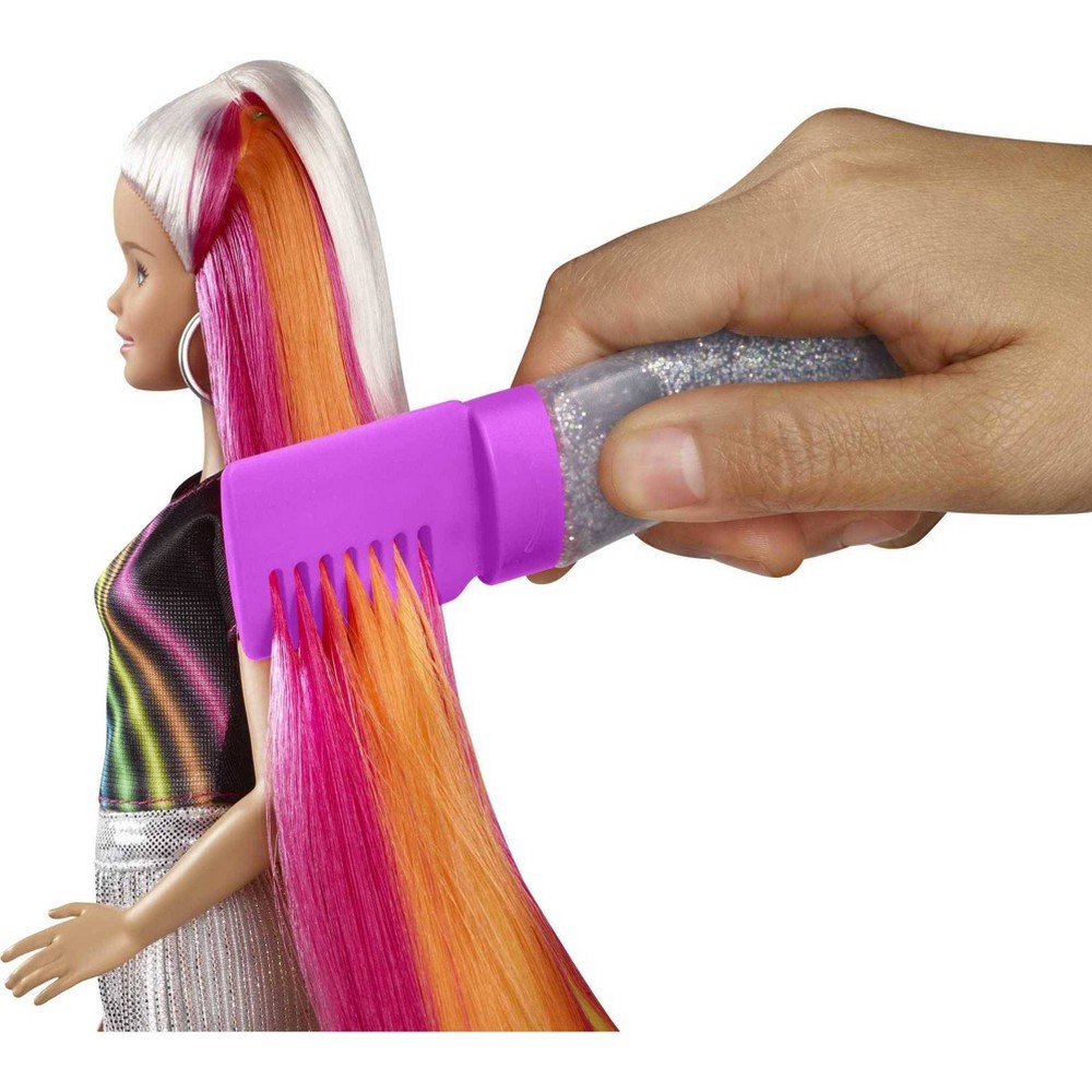 slide 4 of 4, Barbie Rainbow Sparkle Hair Barbie Doll, 1 ct