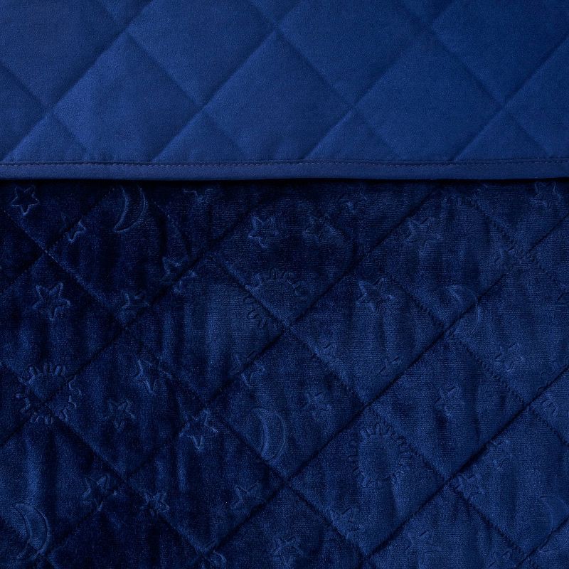 slide 3 of 4, Waterproof Sleep Anywhere Kids' Pad Blue - Pillowfort™: Twin Mattress Pad, Waterproof, Velvet, OEKO-TEX Certified, 1 ct