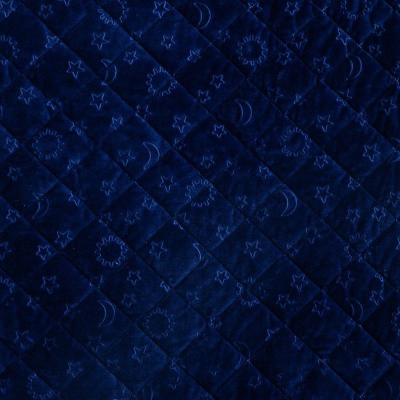 slide 4 of 4, Waterproof Sleep Anywhere Kids' Pad Blue - Pillowfort™: Twin Mattress Pad, Waterproof, Velvet, OEKO-TEX Certified, 1 ct