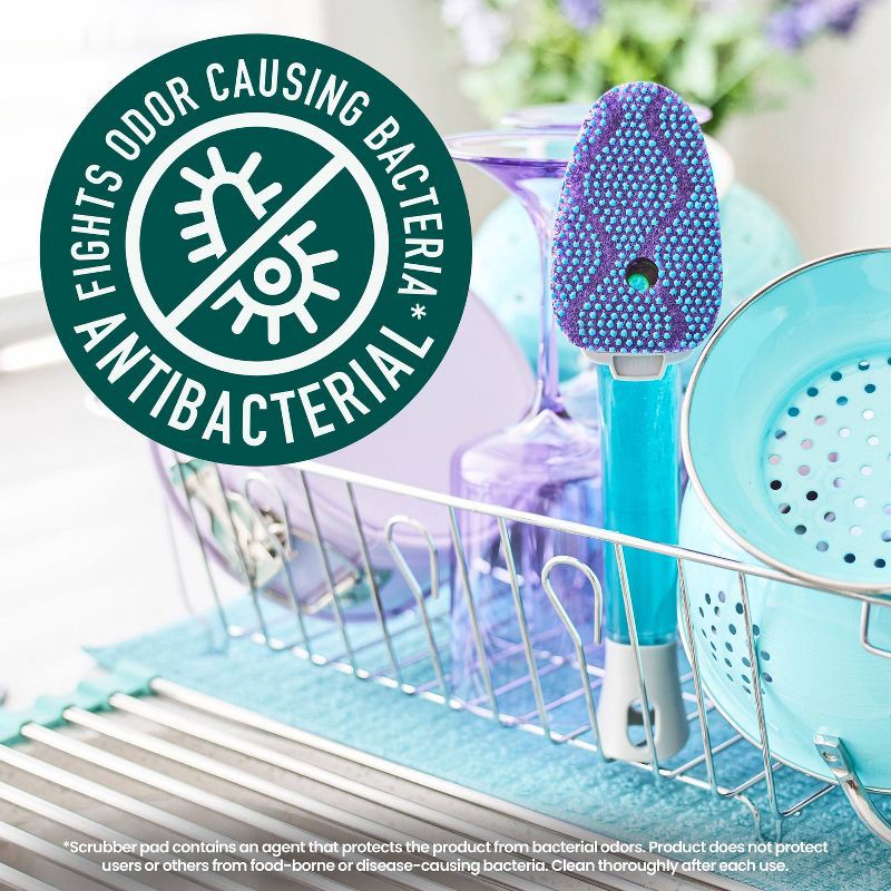 slide 4 of 11, Scotch-Brite Odor Resist Non-Scratch Dishwand, 1 ct