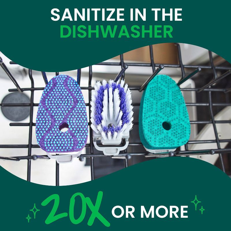 slide 7 of 11, Scotch-Brite Odor Resist Non-Scratch Dishwand, 1 ct