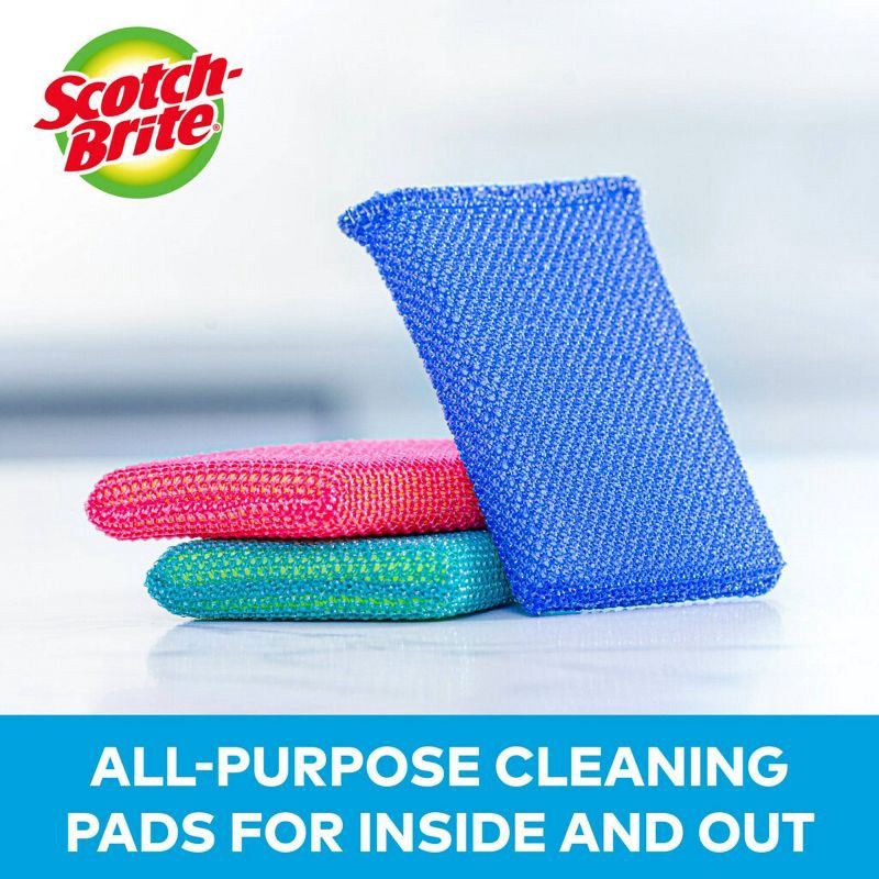 slide 3 of 12, Scotch-Brite Dobie Cleaning Pads - Colors - 3ct, 3 ct