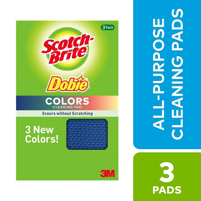 slide 12 of 12, Scotch-Brite Dobie Cleaning Pads - Colors - 3ct, 3 ct