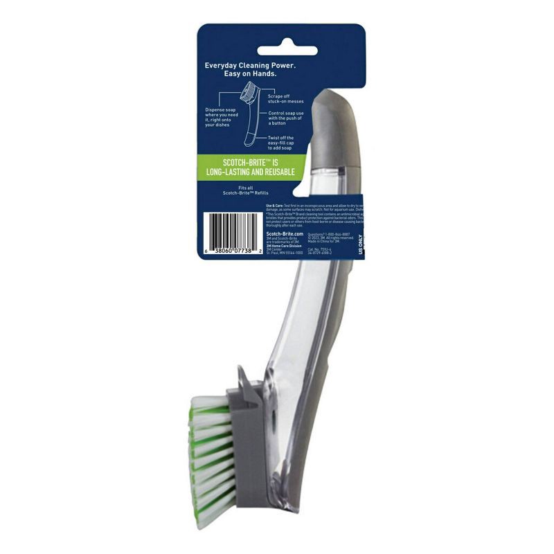 slide 2 of 13, Scotch-Brite Advanced Soap Control Brush Scrubber Dishwand, 1 ct