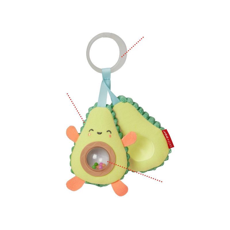 slide 4 of 9, Skip Hop Farmstand Avocado Stroller Toy - Green, 1 ct