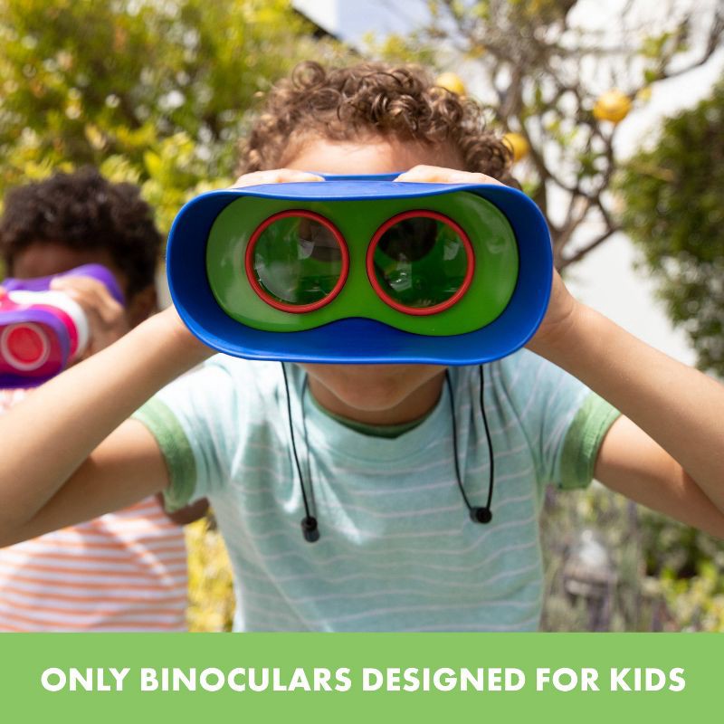 slide 6 of 6, Educational Insights GeoSafari Jr. Kidnoculars Blue: Plastic Educational Toy, Teaching Aid for Nature Exploration, 1 ct