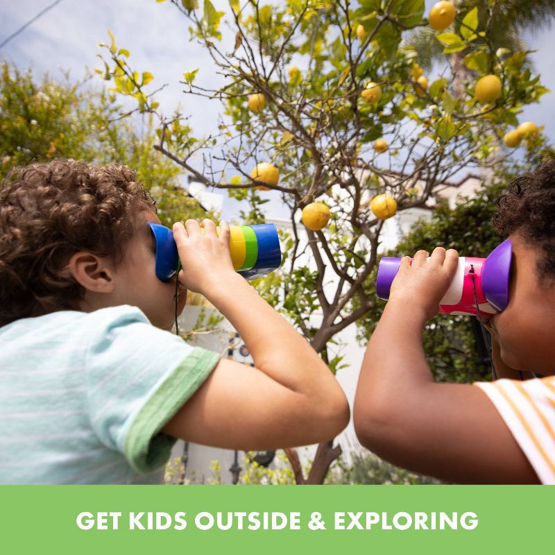 slide 3 of 6, Educational Insights GeoSafari Jr. Kidnoculars Blue: Plastic Educational Toy, Teaching Aid for Nature Exploration, 1 ct