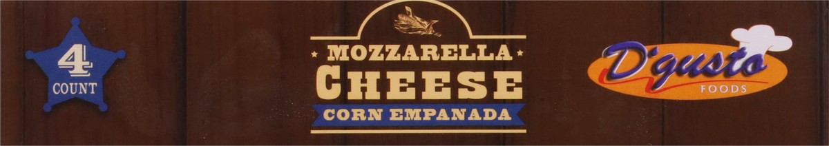 slide 4 of 9, D'gusto Foods Mozzarella Cheese Corn Empanada 4 ea, 4 ct