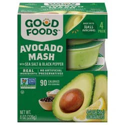 Good Foods™ Avocado Mash with Sea Salt & Black Pepper 4 ct Box