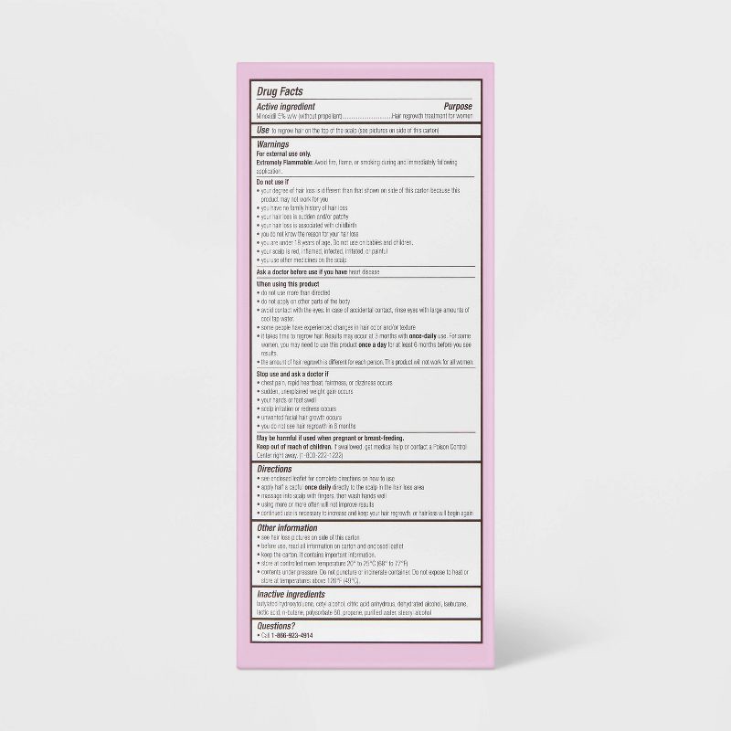 slide 3 of 3, Hair Regrowth Treatment with Minoxidil 5% & Topical Aerosol for Women - 2pk/2.11oz - up&up™, 2 ct, 2.11 oz
