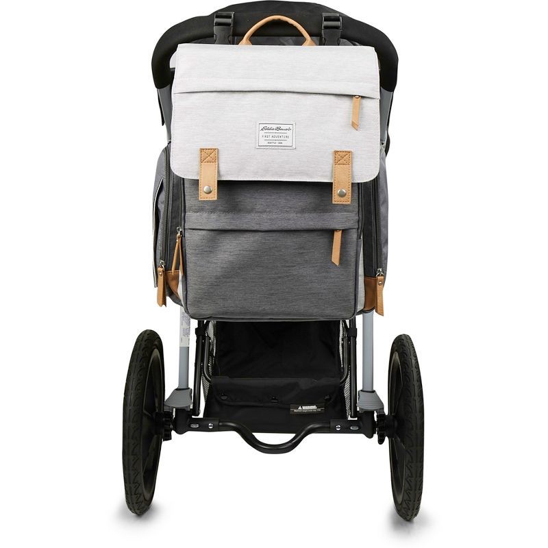 slide 12 of 12, Eddie Bauer Cascade Back Pack Diaper Bag - Black/Gray, 1 ct