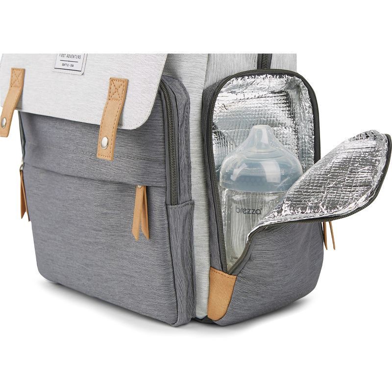 slide 5 of 12, Eddie Bauer Cascade Back Pack Diaper Bag - Black/Gray, 1 ct