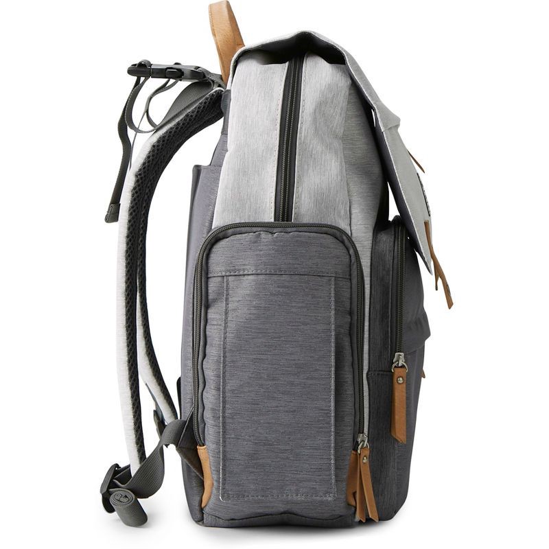 slide 9 of 12, Eddie Bauer Cascade Back Pack Diaper Bag - Black/Gray, 1 ct