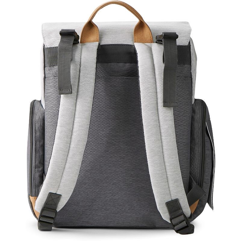 slide 10 of 12, Eddie Bauer Cascade Back Pack Diaper Bag - Black/Gray, 1 ct