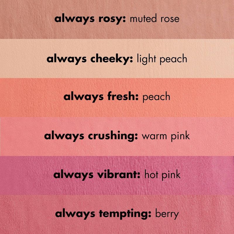 slide 5 of 12, e.l.f. Primer-Infused Matte Blush - Always Rosy - 0.35oz, 0.35 oz