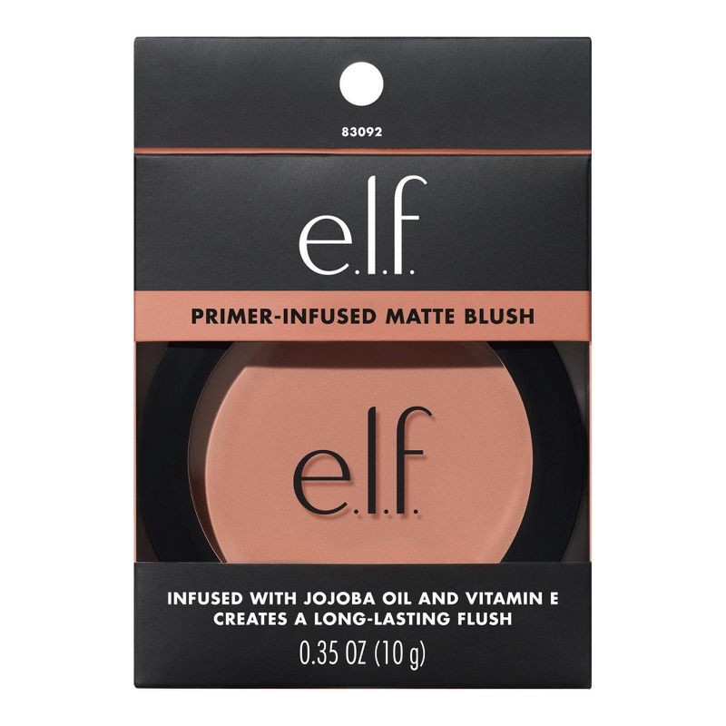 slide 11 of 12, e.l.f. Primer-Infused Matte Blush - Always Rosy - 0.35oz, 0.35 oz