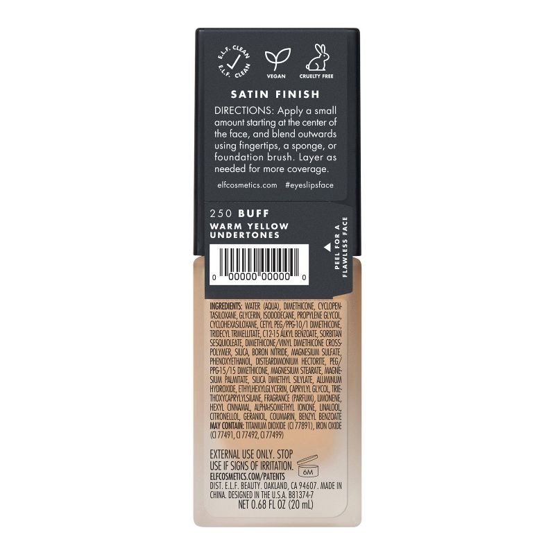 slide 3 of 6, e.l.f. Flawless Finish Foundation - Buff - 0.68 fl oz, 0.68 fl oz