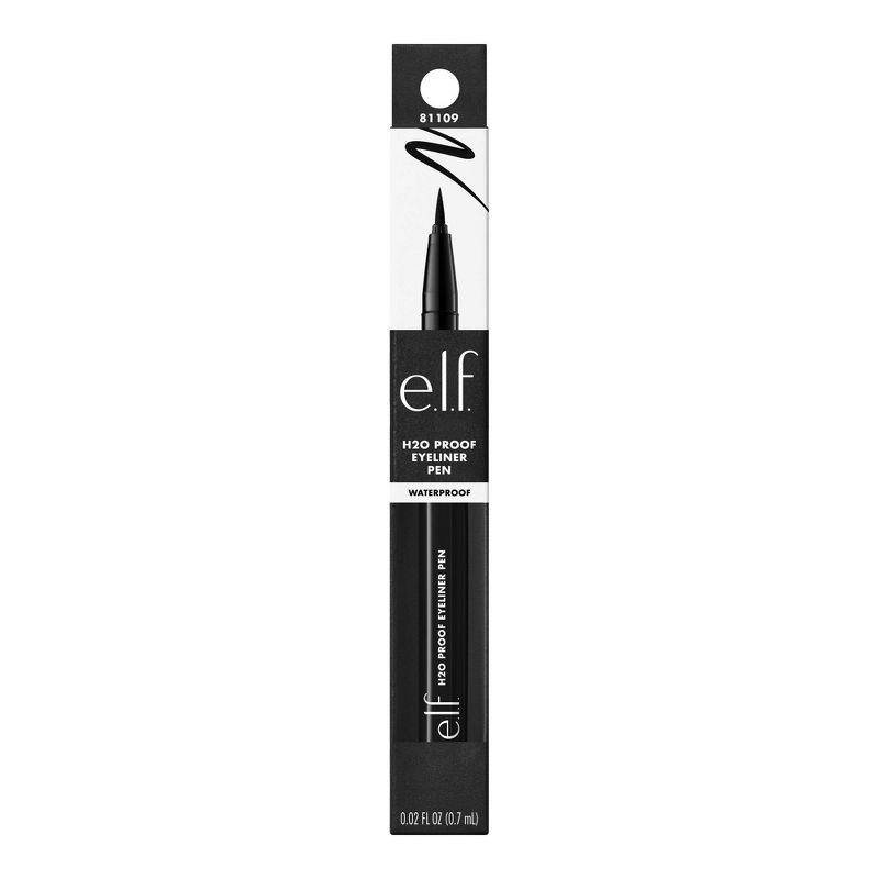 slide 9 of 10, e.l.f. H2O Proof Eyeliner Pen - Waterproof - Jet Black - 0.02 fl oz, 0.02 fl oz